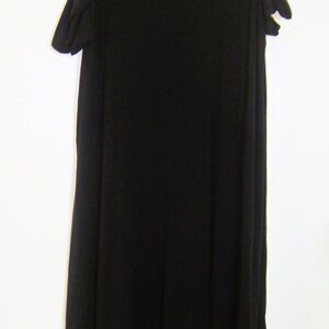 AMERICAN EAGLE-Womens Dress Size XL-Black Shoulderless With Straps Short Sleeves